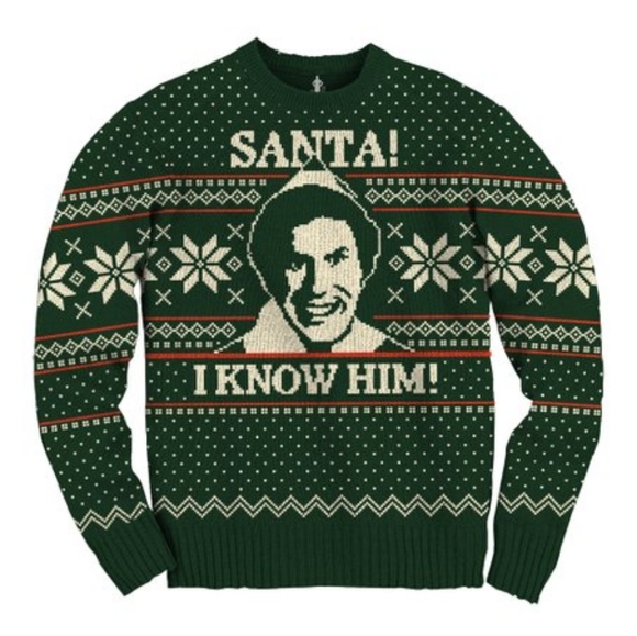 Nwot Will Ferrell Elf Christmas Sweater 